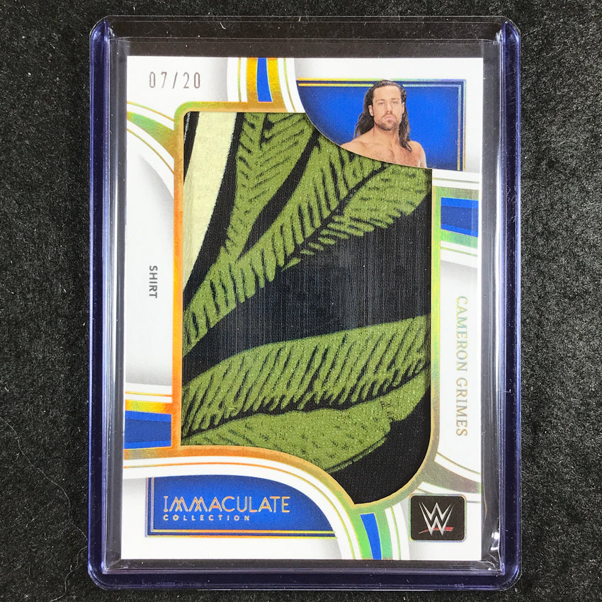 2023 Immaculate WWE CAMERON GRIMES Jumbo Memorabilia Shirt Relic 7/20