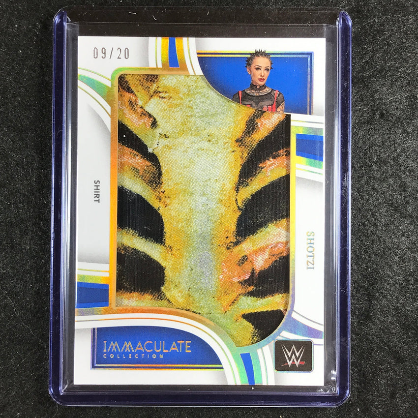 2023 Immaculate WWE SHOTZI Jumbo Memorabilia Shirt Relic 9/20