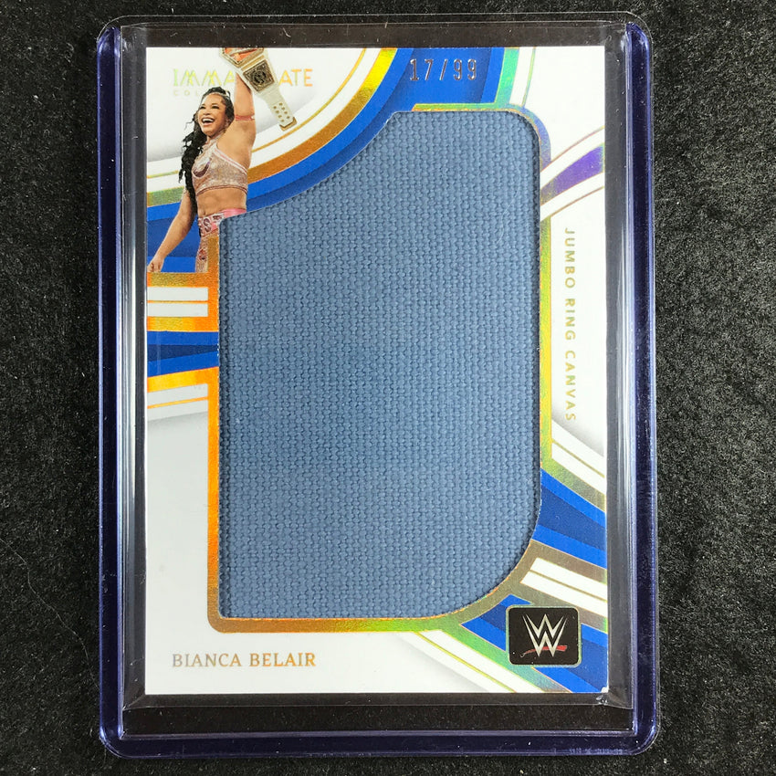 2023 Immaculate WWE BIANCA BELAIR Jumbo Memorabilia Ring Canvas Relic 17/99