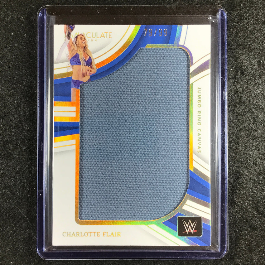 2023 Immaculate WWE CHARLOTTE FLAIR Jumbo Memorabilia Ring Canvas Relic 79/99