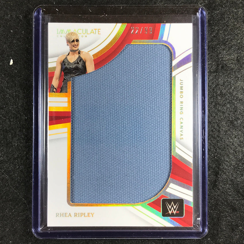 2023 Immaculate WWE RHEA RIPLEY Jumbo Memorabilia Ring Canvas Relic 22/99