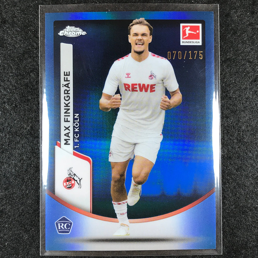 2023-24 Topps Chrome Bundesliga MAX FINKGRAFE Rookie Base Blue 70/175 #54