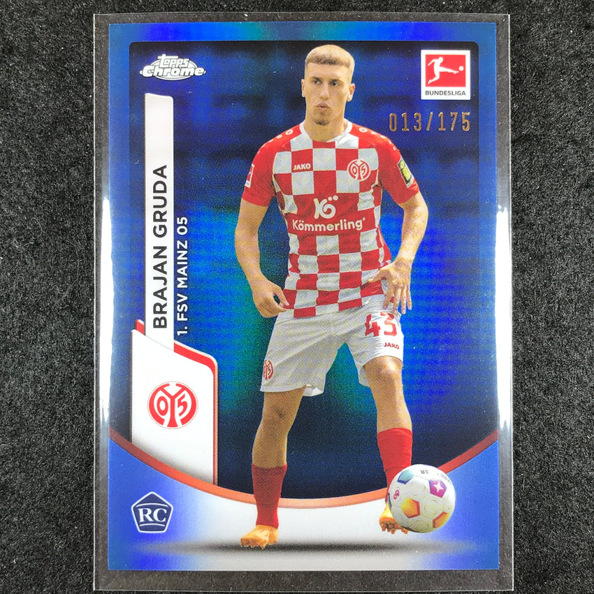 2023-24 Topps Chrome Bundesliga BRAJAN GRUDA Rookie Base Blue 13/175 #74
