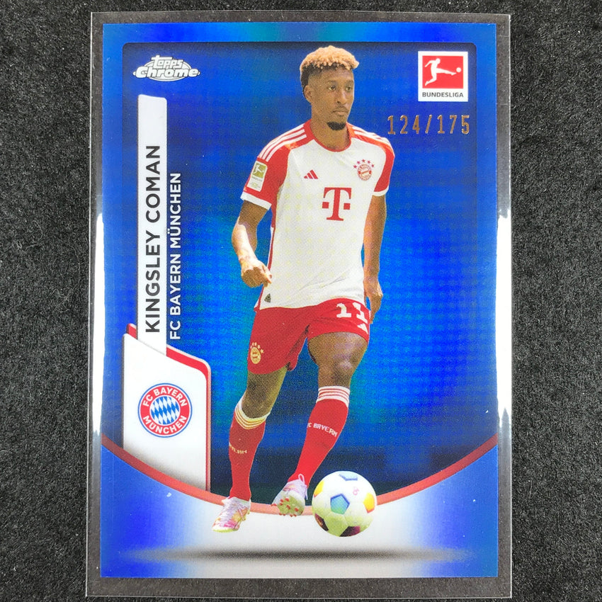 2023-24 Topps Chrome Bundesliga KINGSLEY COMAN Base Blue 124/175 #87