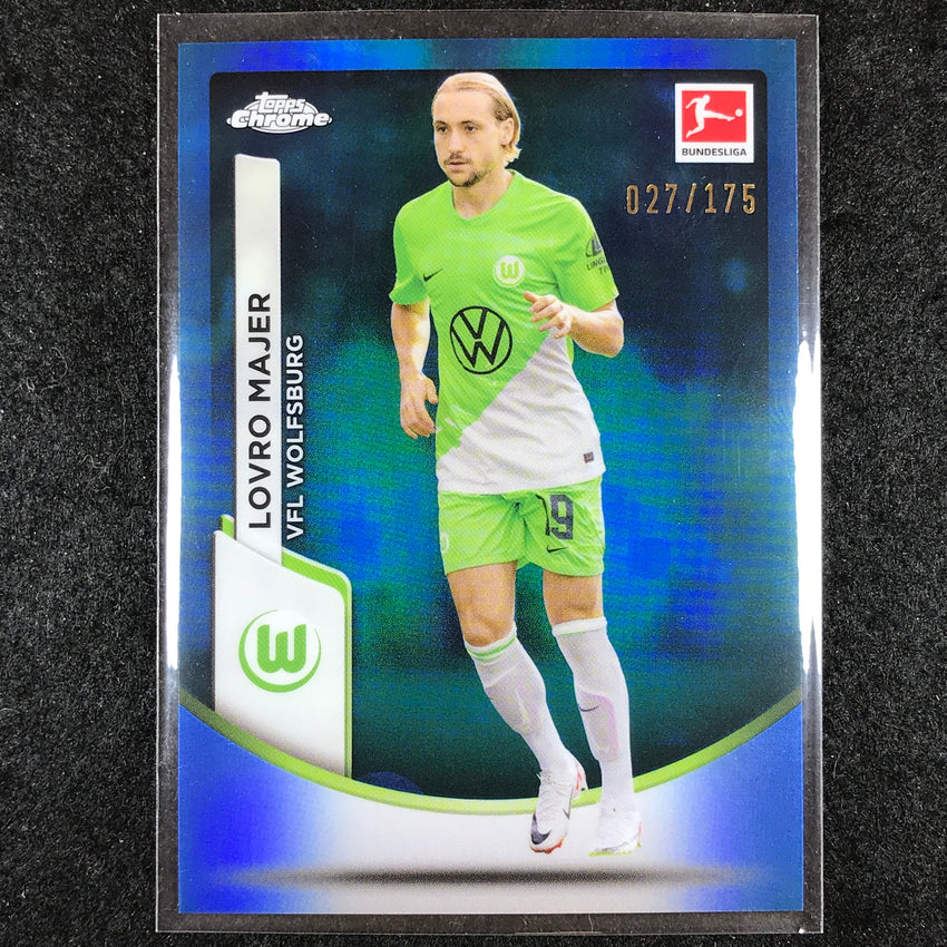 2023-24 Topps Chrome Bundesliga LOVRO MAJER Base Blue 27/175 #94