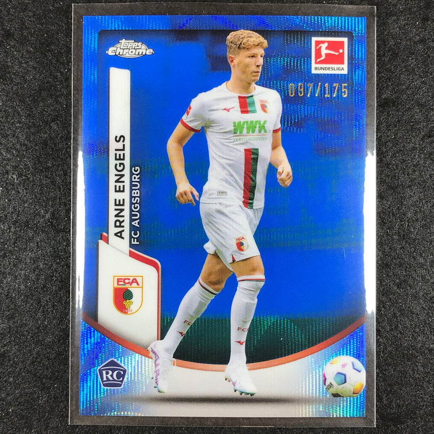 2023-24 Topps Chrome Bundesliga ARNE ENGELS Rookie Base Blue Wave 97/175 #2