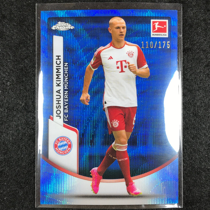 2023-24 Topps Chrome Bundesliga JOSHUA KIMMICH Base Blue Wave 110/175 #85