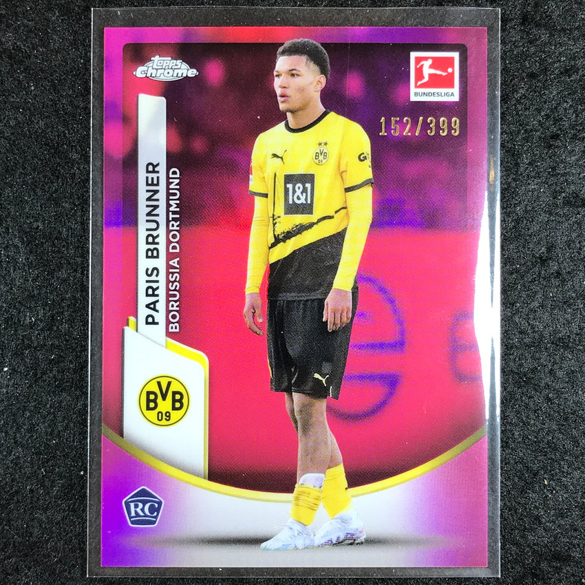 2023-24 Topps Chrome Bundesliga PARIS BRUNNER Rookie Base Magenta 152/399 #25