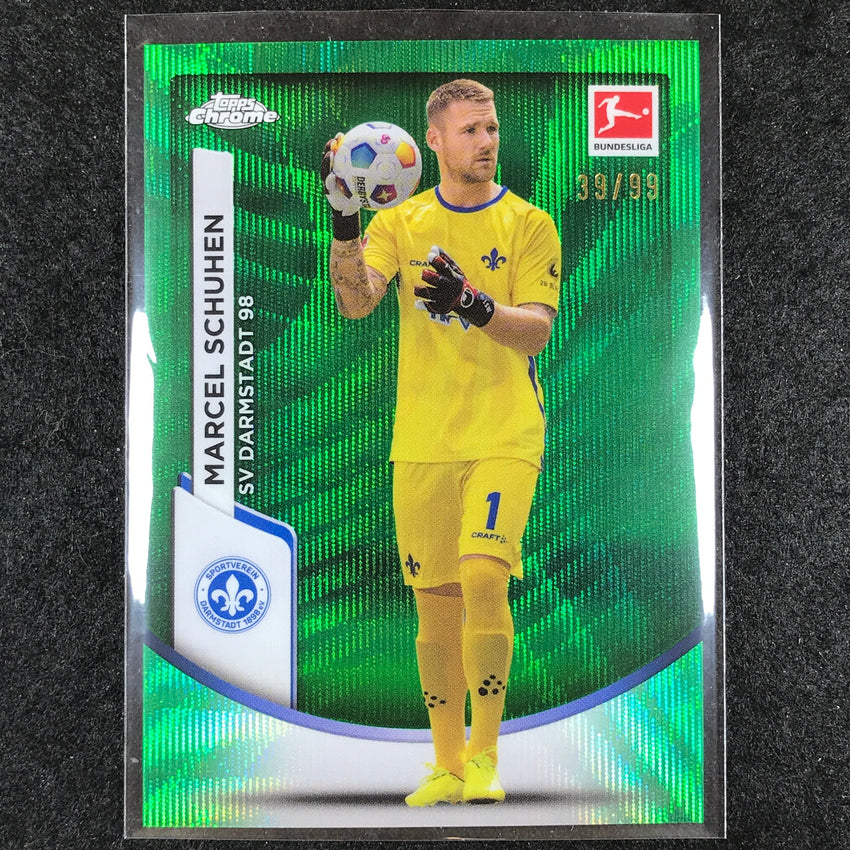 2023-24 Topps Chrome Bundesliga MARCEL SCHUHEN Base Green Wave 39/99 #18