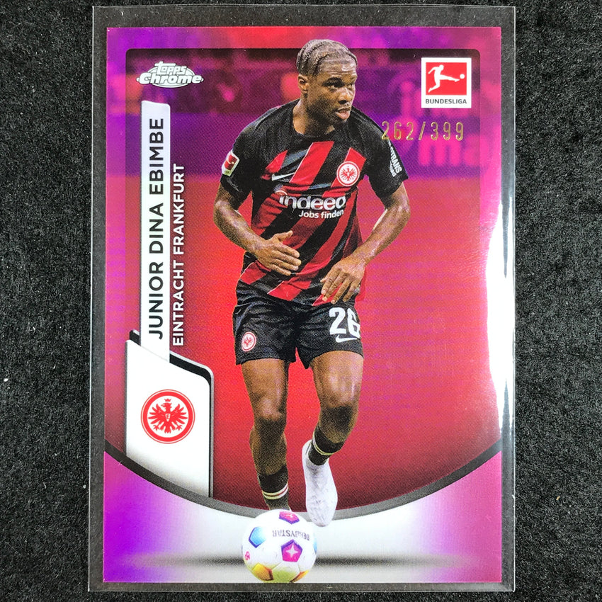 2023-24 Topps Chrome Bundesliga JUNIOR DINA EBIMBE Base Magenta 262/399 #29