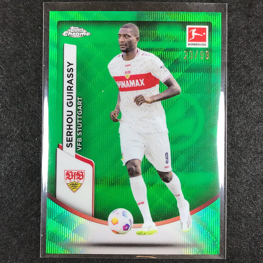 2023-24 Topps Chrome Bundesliga SERHOU GUIRASSY Base Green Wave 23/99 #83