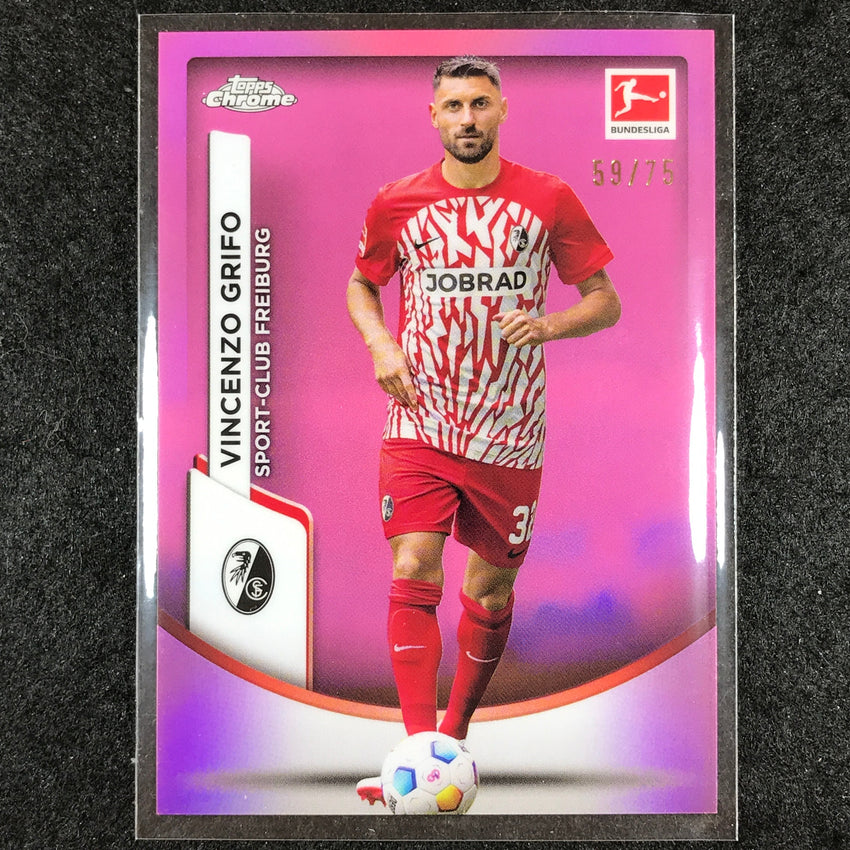2023-24 Topps Chrome Bundesliga VINCENZO GRIFO Base Pink 59/75 #37