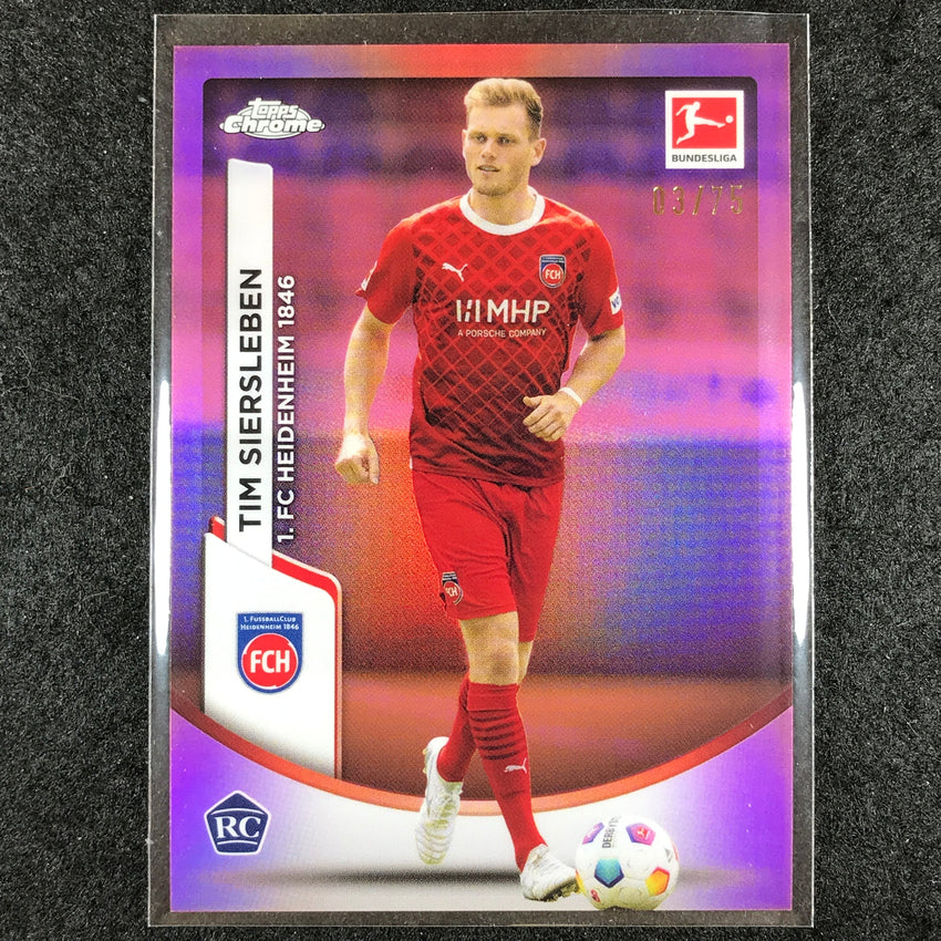 2023-24 Topps Chrome Bundesliga TIM SIERSLEBEN Rookie Base Pink 3/75 #44