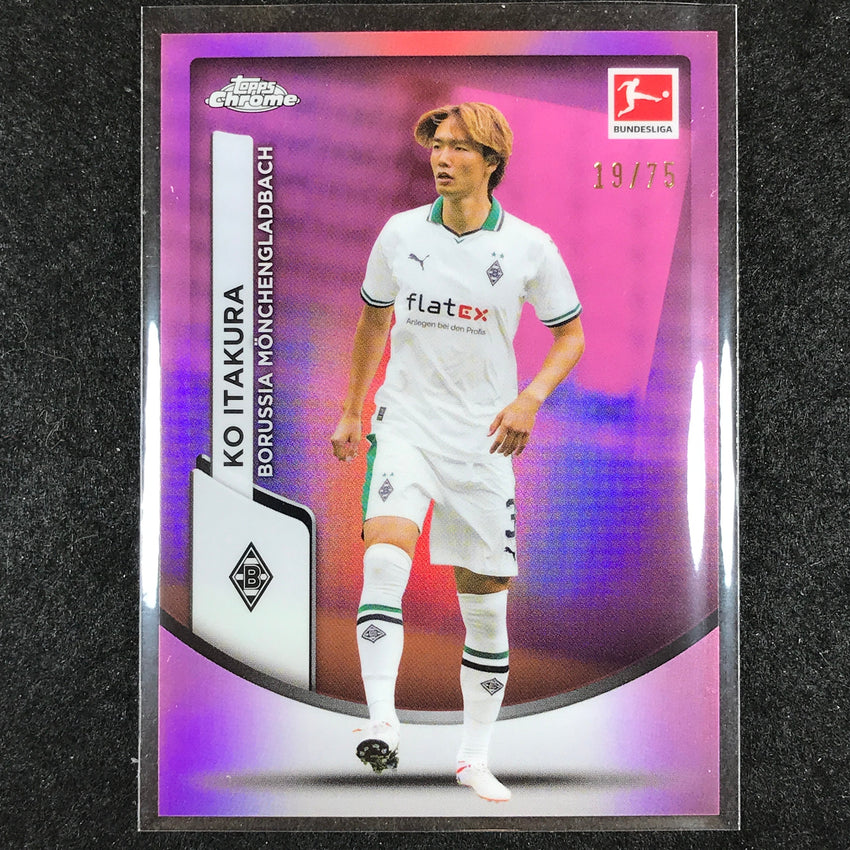 2023-24 Topps Chrome Bundesliga KO ITAKURA Base Pink 19/75 #78