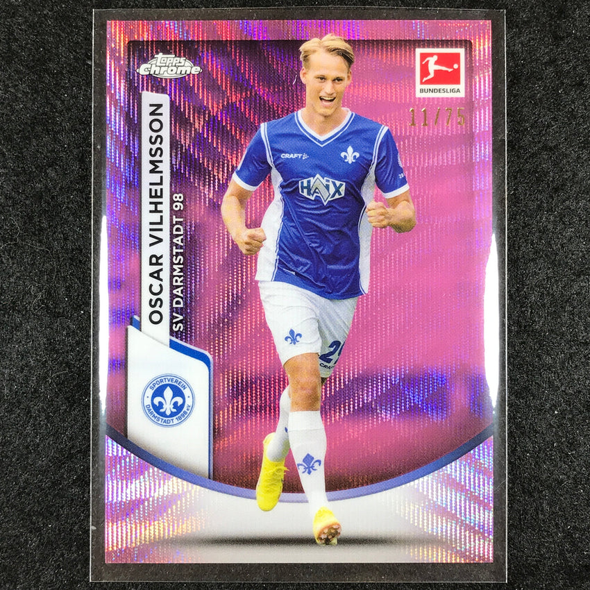 2023-24 Topps Chrome Bundesliga OSCAR VILHELMSSON Base Pink Wave 11/75 #19