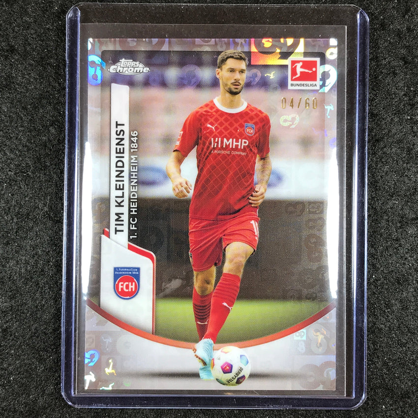 2023-24 Topps Chrome Bundesliga TIM KLEINDIENST Bundesliga 60 Year Foil 4/60