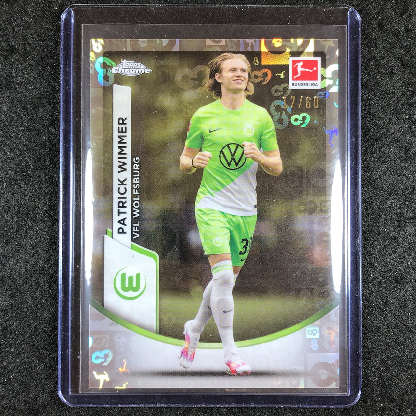 2023-24 Topps Chrome Bundesliga PATRICK WIMMER Bundesliga 60 Year Foil 17/60