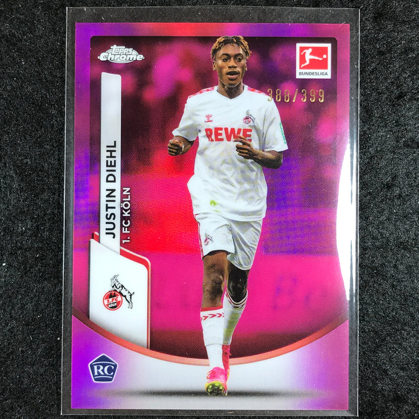 2023-24 Topps Chrome Bundesliga JUSTIN DIEHL Rookie Base Magenta 388/399 #52