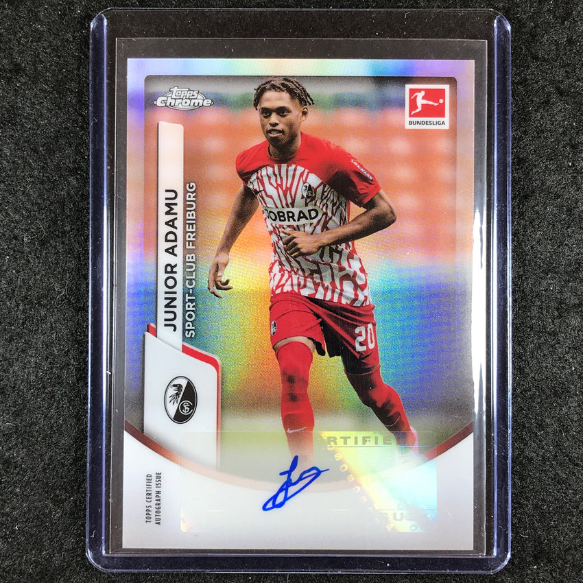 2023-24 Topps Chrome Bundesliga JUNIOR ADAMU Base Auto #JA