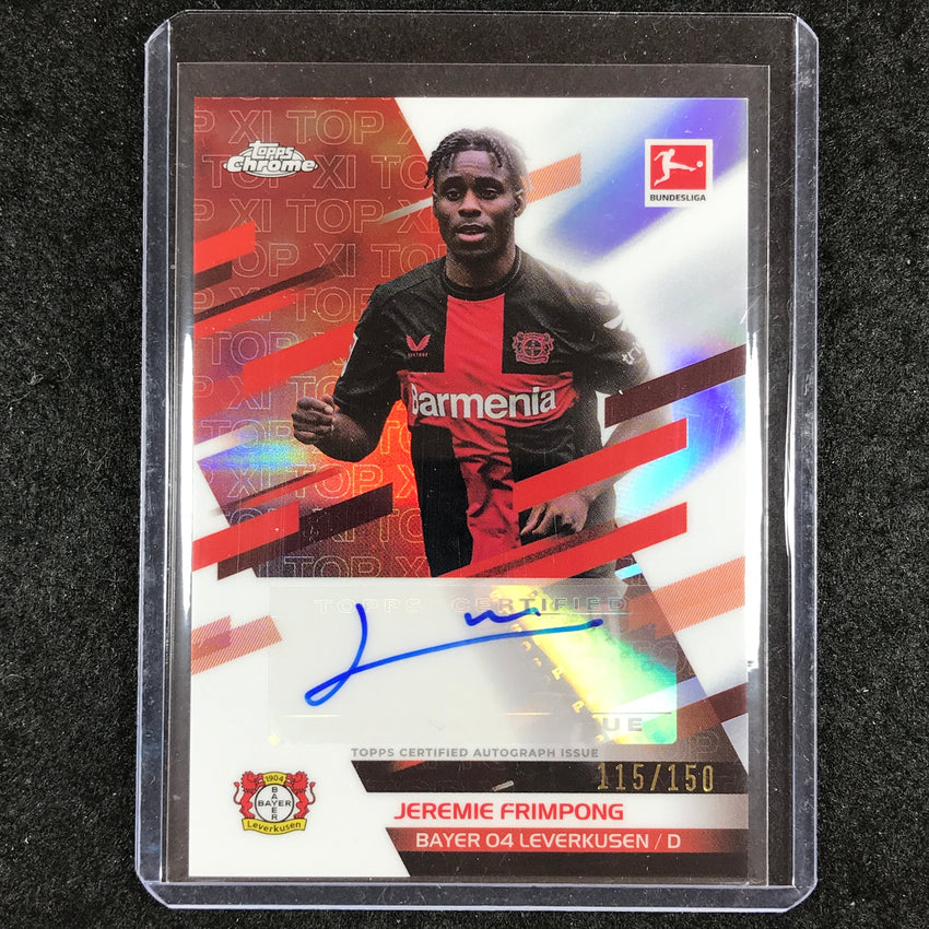 2023-24 Topps Chrome Bundesliga JEREMIE FRIMPONG Top XI Auto 115/150