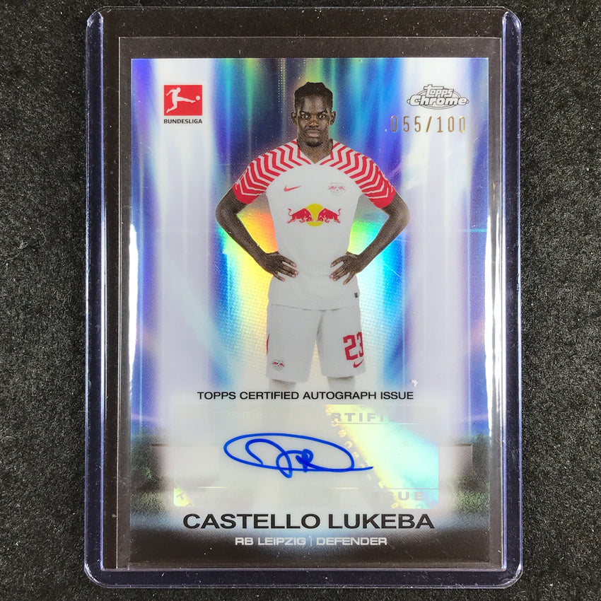 2023-24 Topps Chrome Bundesliga CASTELLO LUKEBA Ultrabeam Auto 55/100