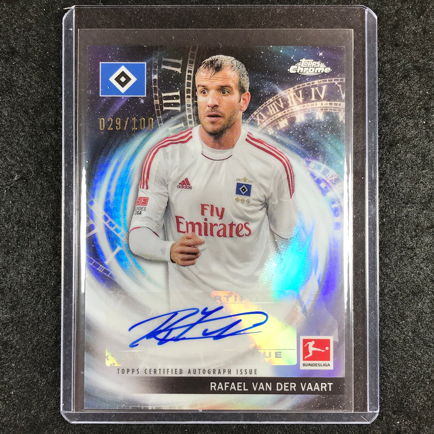2023-24 Topps Chrome Bundesliga RAFAEL VAN DER VAART Time Travellers Auto 29/100