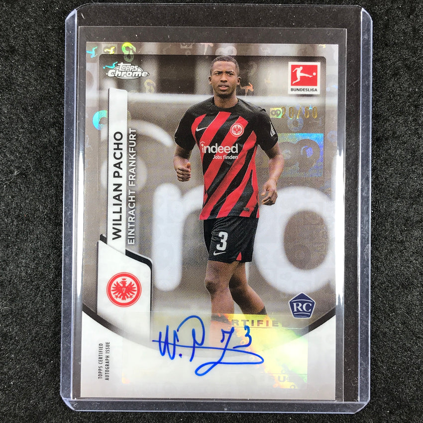 2023-24 Topps Chrome Bundesliga WILLIAN PACHO Base Rookie Auto 60 Years 20/60