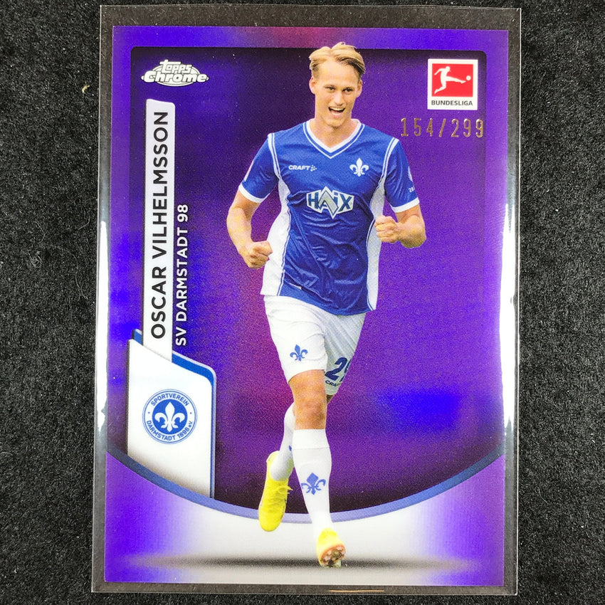 2023-24 Topps Chrome Bundesliga OSCAR VILHELMSSON Base Purple 154/299 #19