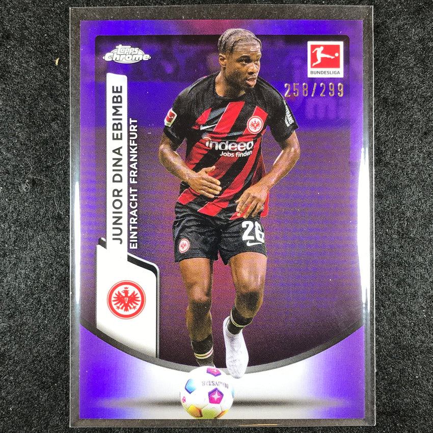 2023-24 Topps Chrome Bundesliga JUNIOR DINA EBIMBE Base Purple 258/299 #29