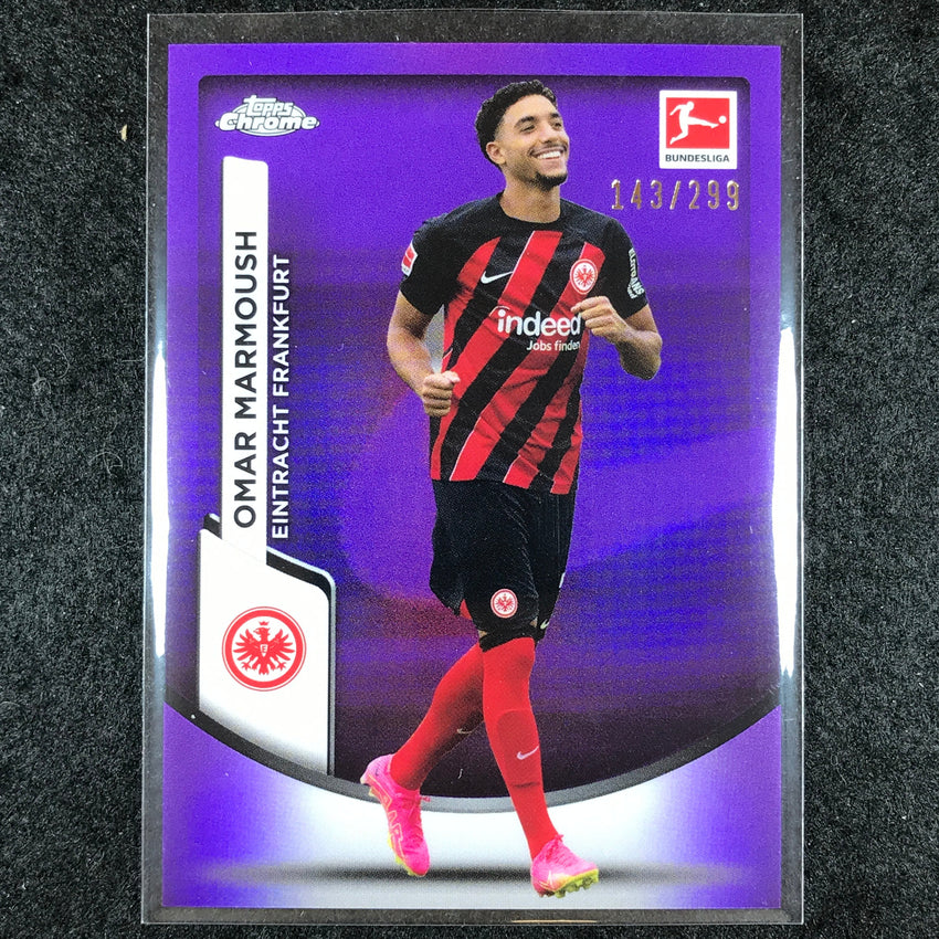 2023-24 Topps Chrome Bundesliga OMAR MARMOUSH Base Purple 143/299 #33