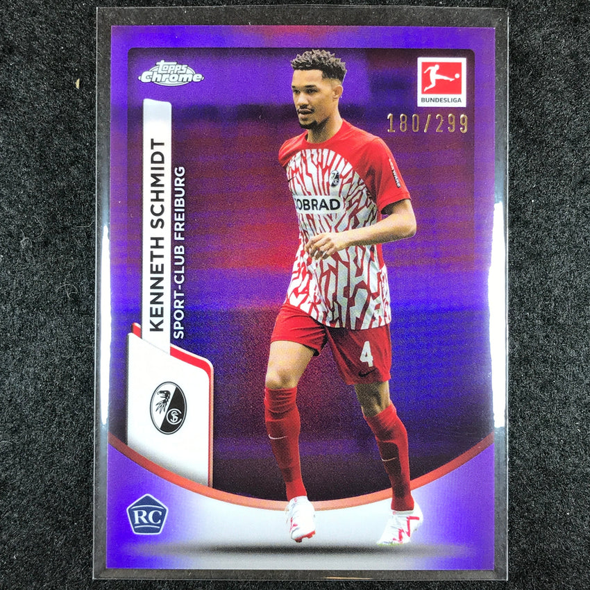 2023-24 Topps Chrome Bundesliga KENNETH SCHMIDT Rookie Base Purple 180/299 #38