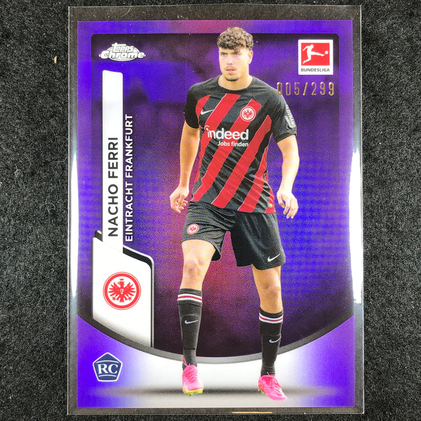2023-24 Topps Chrome Bundesliga NACHO FERRI Rookie Base Purple 5/299 #39