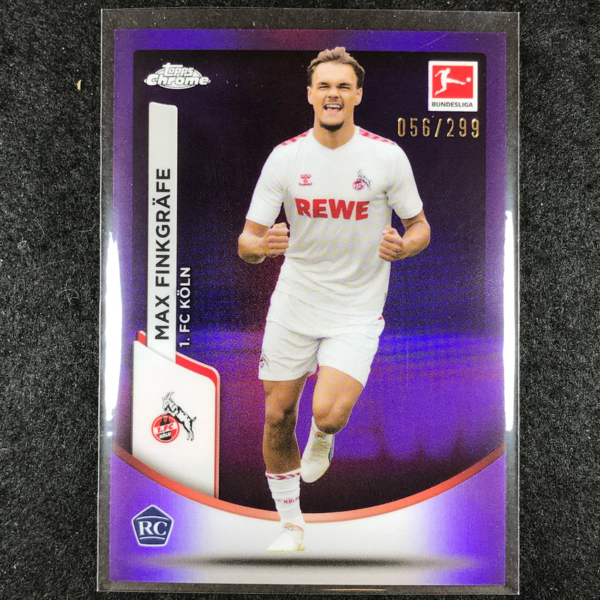 2023-24 Topps Chrome Bundesliga MAX FINKGRAFE Rookie Base Purple 56/299 #54