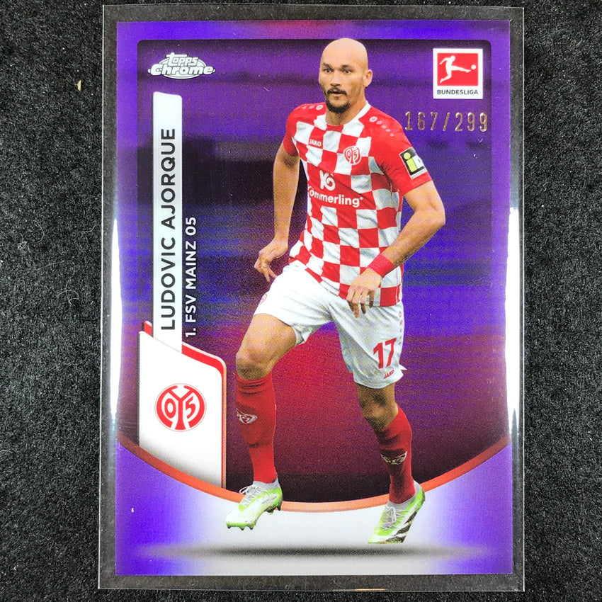 2023-24 Topps Chrome Bundesliga LUDOVIC AJORQUE Base Purple 167/299 #70