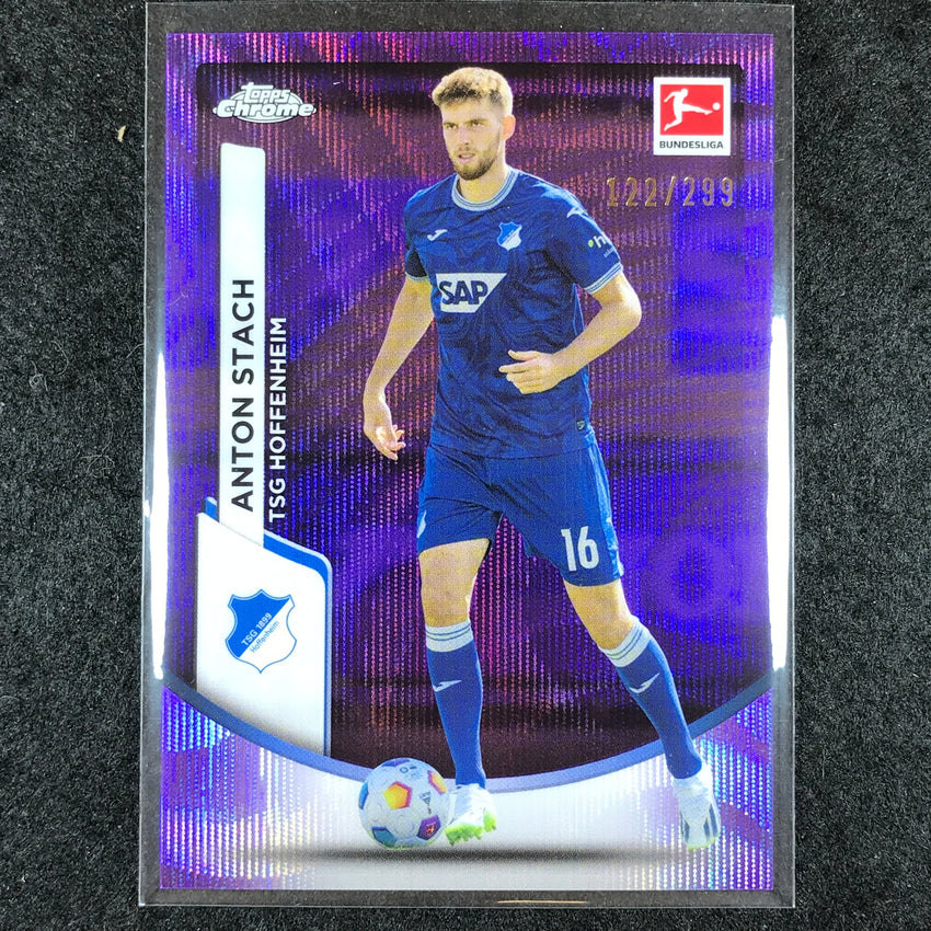 2023-24 Topps Chrome Bundesliga ANTON STACH Base Purple Wave 122/299 #48