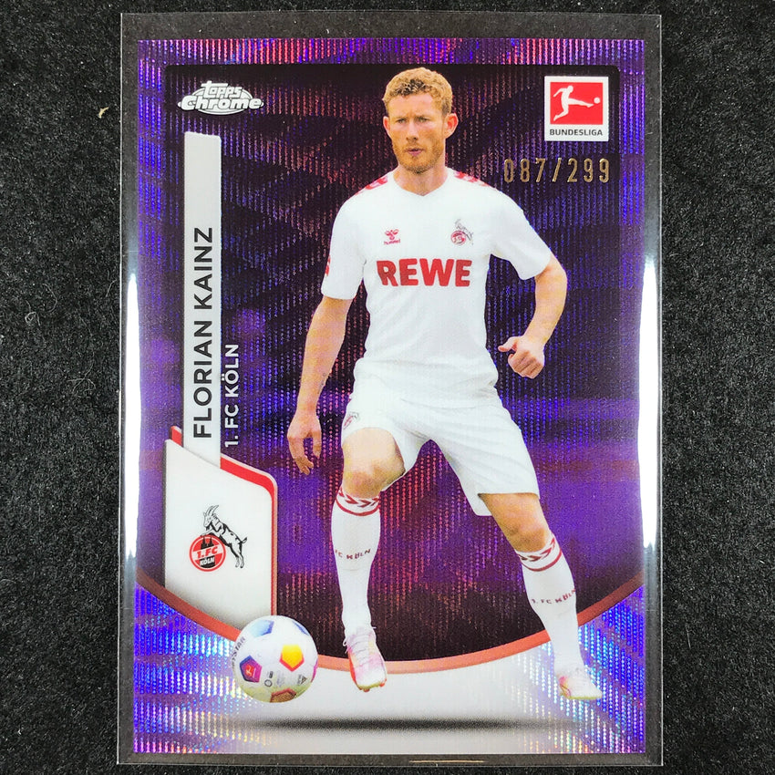 2023-24 Topps Chrome Bundesliga FLORIAN KAINZ Base Purple Wave 87/299 #53