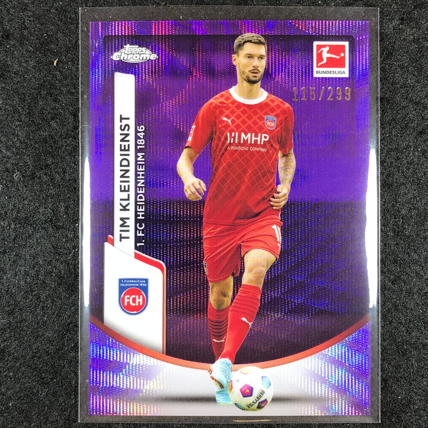 2023-24 Topps Chrome Bundesliga TIM KLEINDIENST Base Purple Wave 115/299 #41