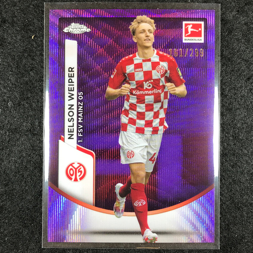 2023-24 Topps Chrome Bundesliga NELSON WEIPER Base Purple Wave 161/299 #71
