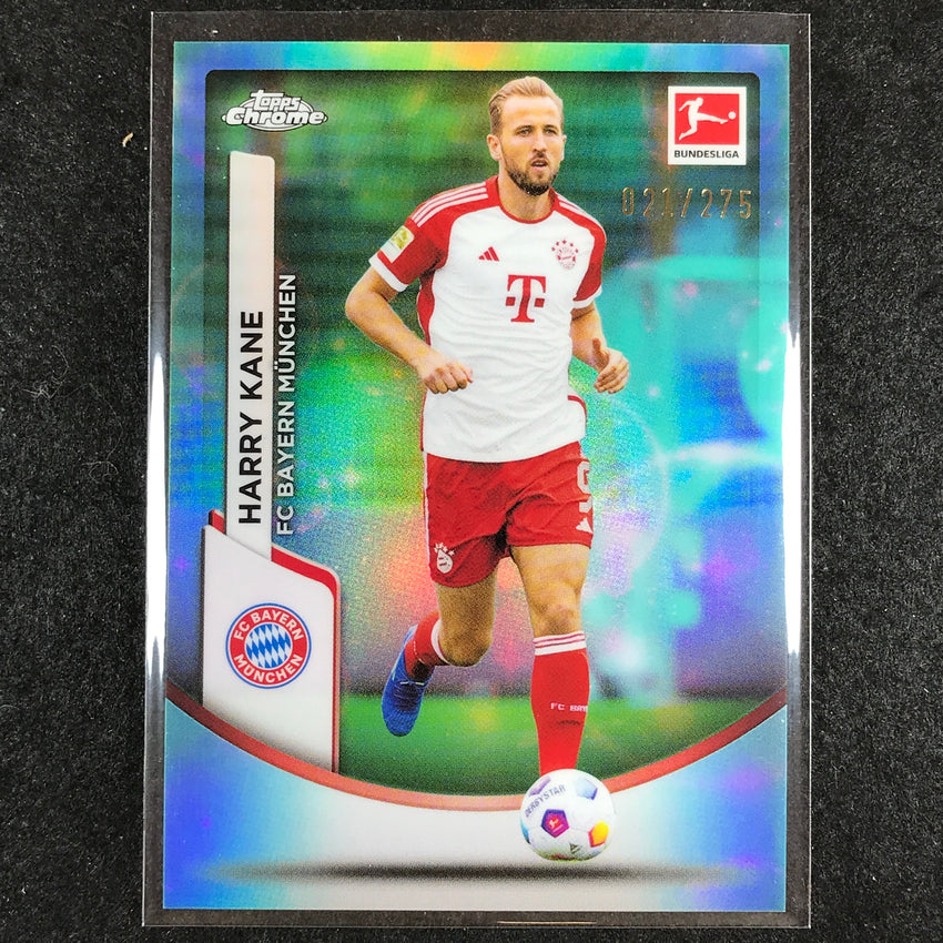 2023-24 Topps Chrome Bundesliga HARRY KANE Base Aqua Bubble 21/275 #82