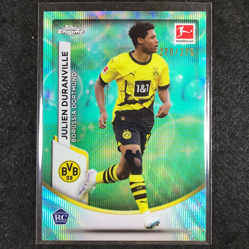 2023-24 Topps Chrome Bundesliga JULIEN DURANVILLE Rookie Bubble Wave 270/275 #27