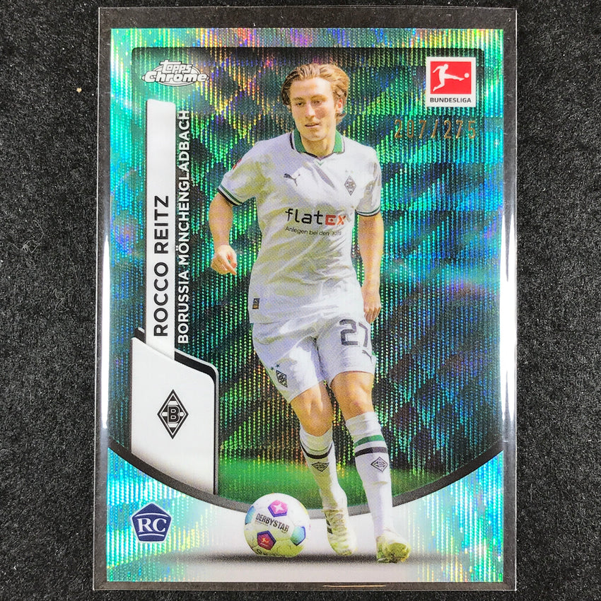 2023-24 Topps Chrome Bundesliga ROCCO REITZ Rookie Aqua Bubble Wave 207/275 #77
