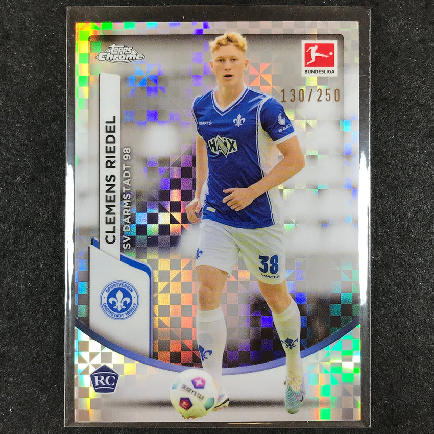 2023-24 Topps Chrome Bundesliga CLEMENS RIEDEL Rookie Base X-Fractor 130/250 #20