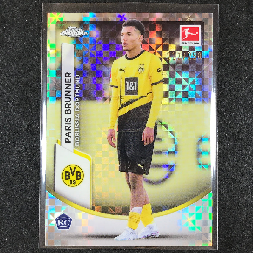 2023-24 Topps Chrome Bundesliga PARIS BRUNNER Rookie Base X-Fractor 212/250 #25