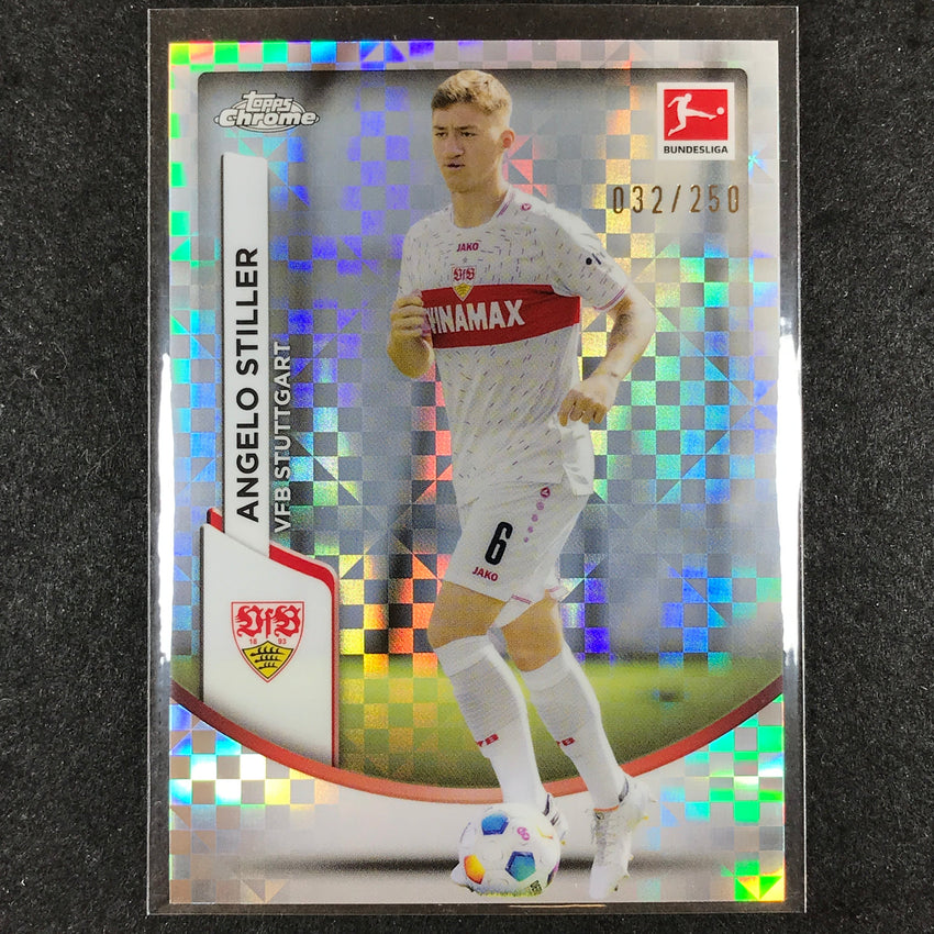 2023-24 Topps Chrome Bundesliga ANGELO STILLER Base X-Fractor 32/250 #90