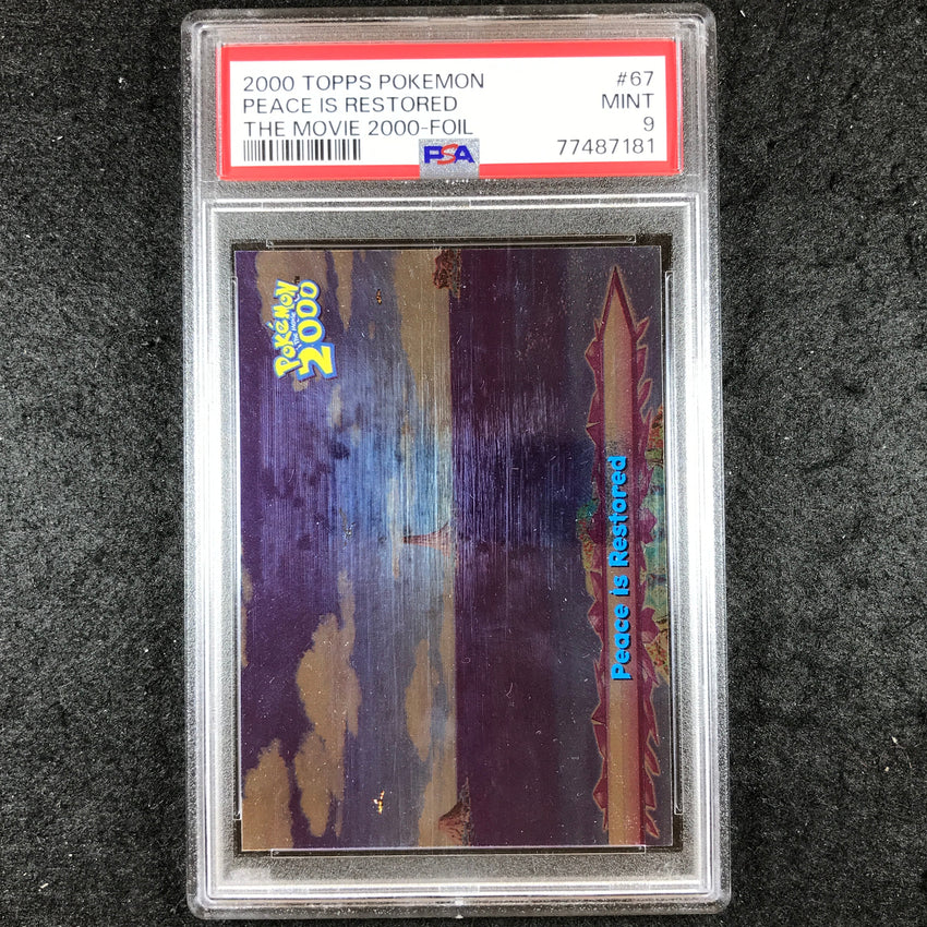 PSA 9 Peace is Restored - #67 - Topps Pokemon the Movie Foil 181