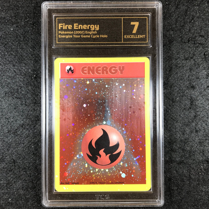 TCG 7 Fire Energy - Energize Your Game Cycle Holo 217