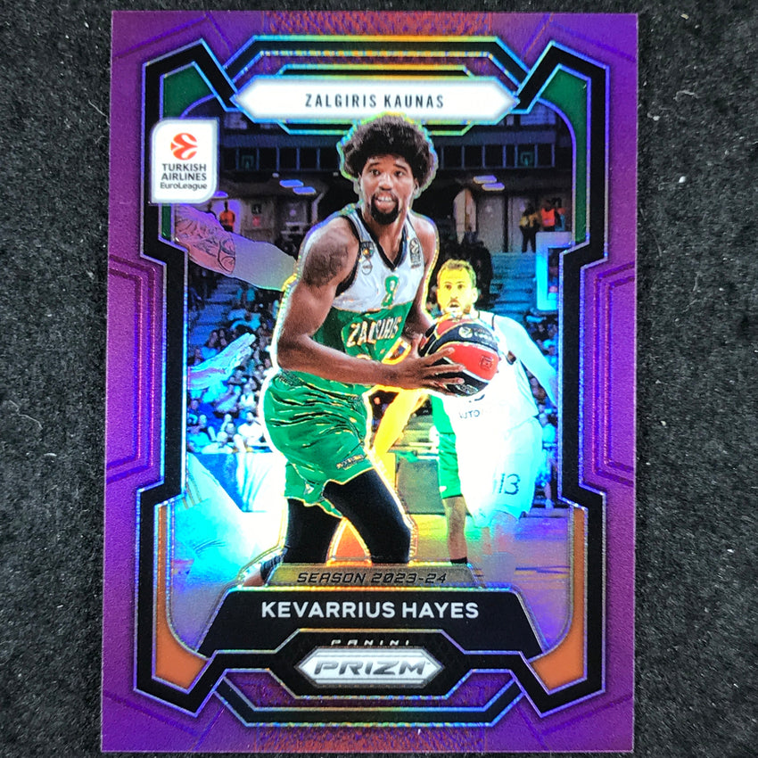 2023-24 Prizm EuroLeague KEVARRIUS HAYES Purple Prizm /99 #157