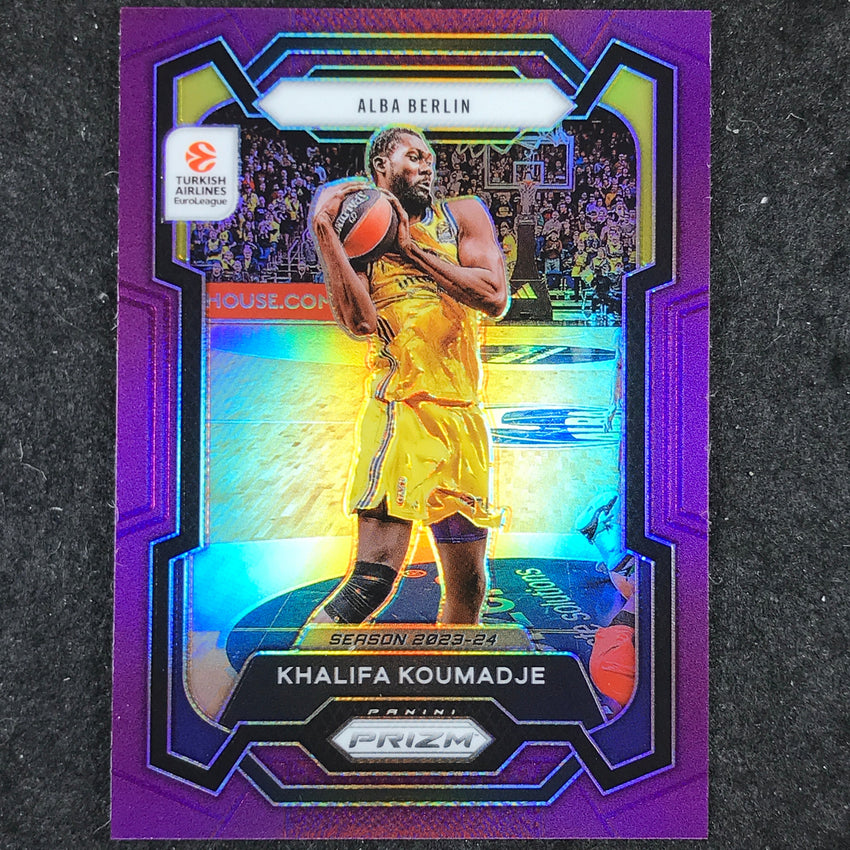 2023-24 Prizm EuroLeague KHALIFA KOUMADJE Purple Prizm /99 #164