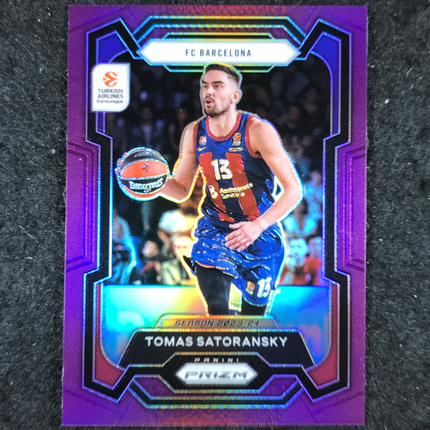 2023-24 Prizm EuroLeague TOMAS SATORANSKY Purple Prizm /99 #166