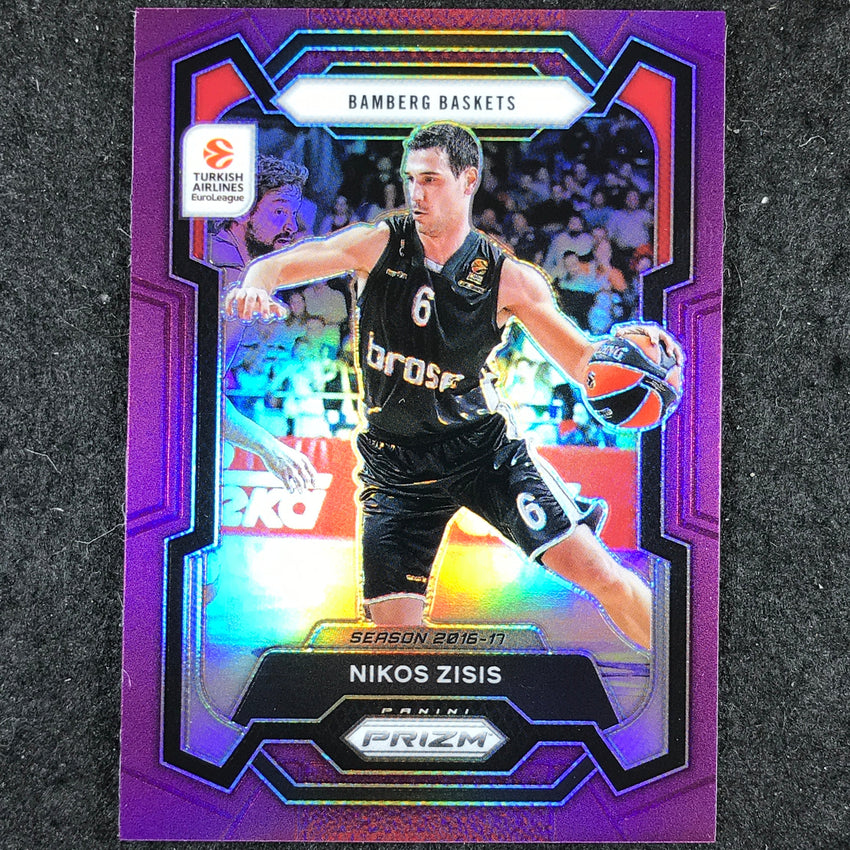 2023-24 Prizm EuroLeague NIKOS ZISIS Purple Prizm /99 #167